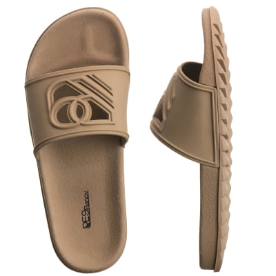 Chinelo Slide Sandália Renov Logo Gravado Vazado Unissex